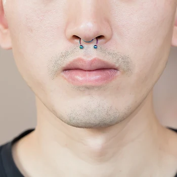 1-5 ks Roztomilý Falošné Nose Krúžok Hoop Septum Krúžky v Nose Piercing Falošné Chirurgickej Ocele Farebné Falošný Piercing v Nose Piercing Šperkov 20 G