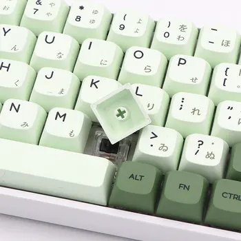 124keys Japončina kórejčina ruskej PBT Keycaps Pre Cherry Prepínač Mechanical Gaming Keyboard Matcha Farebná Sublimačná Keycaps