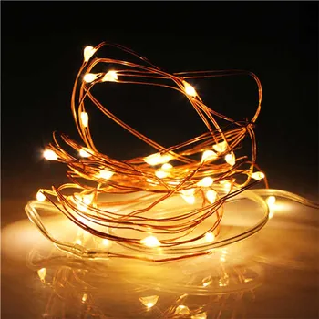 1M 2M 3M 5M 10M Medený Drôt LED Reťazec svetlá Dovolenku osvetlenie Víla Girlandy Na Vianočné Strom Svadobné Party Dekorácie
