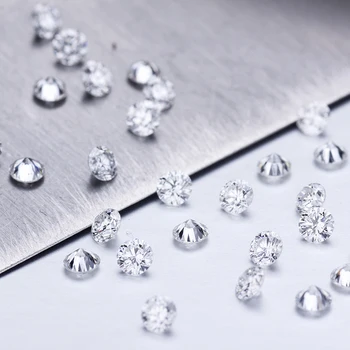 20pcs 2.2 mm Lab Pestuje Voľné Diamanty VS/DEF Jasnosť Okrúhly Rez KVO/HPHT Diamantov na Krúžok
