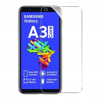3ks Úplné Pokrytie Ochranné Sklo Na Samsung Galaxy A3 Core Tvrdeného Skla na Obrazovku Film Pre Xcover Samsong 3 A3Core