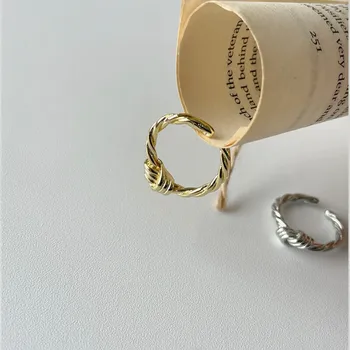 925 Sterling Silver Krúžky pre Ženy Úzke Zväzky Vintage Svadby, Módne Šperky Veľké Nastaviteľné Starožitné Krúžky Anillos