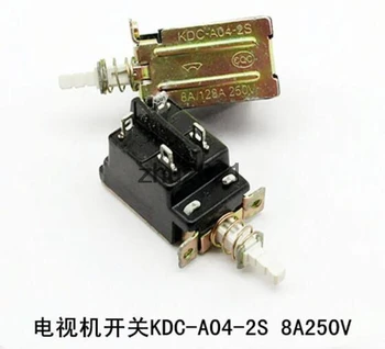 AC 250V 5A 4 Pin Spájkovanie DPST stlačte Tlačidlo Power Prepínač KDC-A04-2 3 Ks