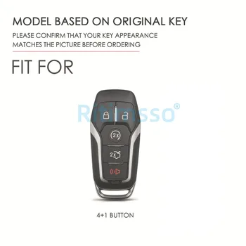 Auto Kľúč, Kryt puzdro pre Ford Fusion Mondeo Mustang F-150 Explorer Okraji 2016 2017 2018 CarStyling Tlačidlo Ochrany Keychain