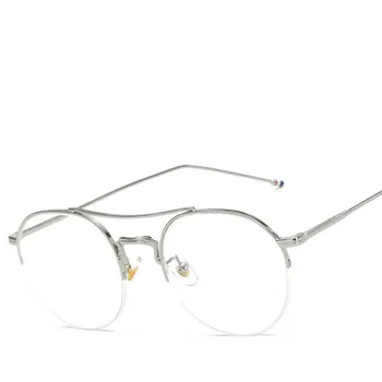 Brightzone Módne Vintage Pol Rámu Okuliarov Rám Muži Ženy Krátkozrakosť Okuliare Predstavenie Rám Optickej Počítač Okuliare oculos