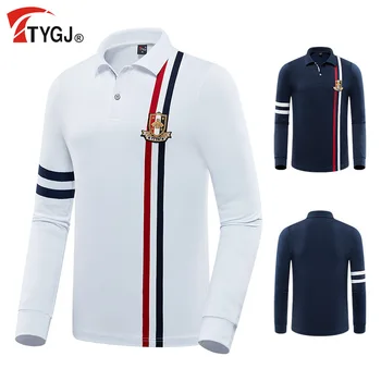 Golfové Oblečenie pánske Dlhý Rukáv Golf T-shirt Príležitostné Športové Tričko Golfové Oblečenie Muž Golf Nosenie