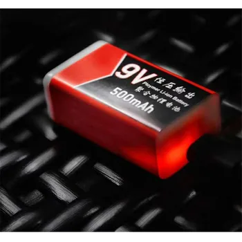 GTF 9V 500mAh USB, Batéria Li-polymérová Nabíjateľná batéria pre Multimeter Mikrofón Diaľkové Ovládanie drop shipping 9V batérie