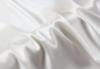 Howmay hodvábna tkanina satin 12m/m 90 cm 140 cm pure charmeuse prírodná biela pre šitie HOBBY ručné šatku, šál alebo šaty
