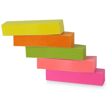 Jeden balík Piatich farieb 50*15 mm poznámka papier 100 page/farba sticky note farba vložiť N-krát príspevok indikátor deli 7154
