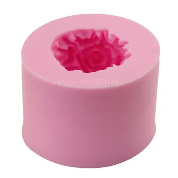 Kvet Ruže Loptu Čipky Silikónové Fondant Mydlo 3D Tortu Formy Cupcake Želé Cukríky, Čokoládové Dekorácie Pečenie Nástroj Formy FQ3077
