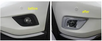 Lapetus Predné Hmlové Svetlá Žiarovky Dekorácie Rám, Kryt Trim 2 Ks vhodné Na Nissan Murano 2016 2017 2018 ABS Auto Príslušenstvo