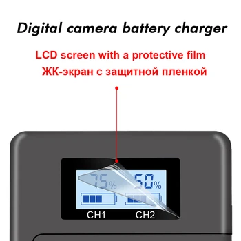 LP-E17 LP E17 E17 Kamera, Batéria + LCD Duálny USB Nabíjačka pre Canon EOS M3 M5 M6 750D 760D T6i T6s 800D 8000D Kiss X8i Fotoaparát