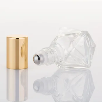 MUB-8ml Mini Sklo Roll-on Fľaše Hliníkový Kryt Puzdra a Éterických Olejov, Cestovné Fľaše Prázdne Kozmetické Kontajnerov Parfum Fľašu