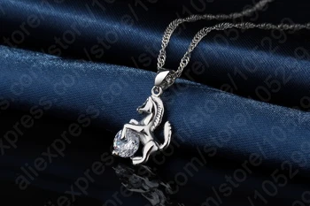 Najlepšie Trendy Kôň Dizajn Prívesok 925 Sterling Silver Jemné Šperky Kubický Zirkón Náhrdelníky Náušnice Pre Ženy, Svadobné Nastaviť Darček