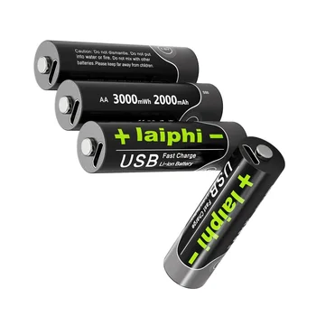 NOVÝ AA batéria 3000mah nabíjateľná lítium-iónová batéria AAA1110mwh 1,5 V USB rýchle nabitie lítium-iónová batéria