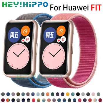 Nylon Tkané Popruh pre Huawei FIT Smart Hodinky, Náramok pre huawei fit watchband