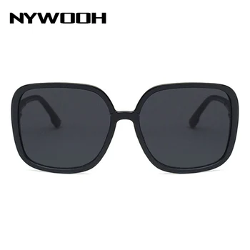 NYWOOH Nadrozmerné Okuliare Ženy Značky Dizajnér Retro Slnečné Okuliare Dámy Veľkého Rámu Odtiene Slnečné okuliare UV400