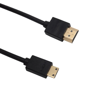 OD 4.0 mm HDTV Micro HDMI-kompatibilné & Mini HDMI kompatibilné s 2.0 Verzia muž 4K @60HZ 3D Predlžovací Kábel