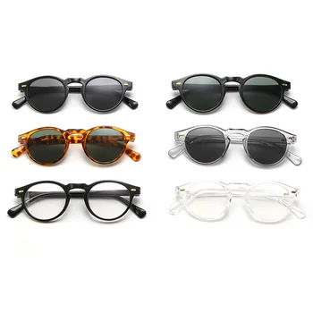 Okrúhle slnečné Okuliare Trendy Mužov Značky Dizajnér Slnečné Okuliare Žena Retro Okuliare UV400 Muž Jazdy Oculos De Sol Feminino