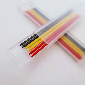 Pevné Tesár Ceruzka Súbor S Multicolor Náplň Vedie Vstavané Sharpener Hlboké Diery Mechanické Ceruzky Značku Ce Nástroj