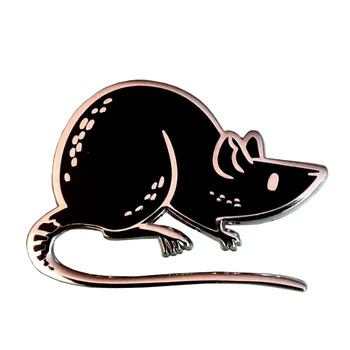 Potkan Pevného Smalt Pripnúť Odznak