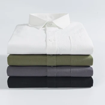 Pánske Nové Biele Business Dlho puzdre Tričko Klasický Dizajn Bežné Úrad Sociálneho Formálne Nosiť Kravatu Trakmi Kvality Šéf Otec Tričko