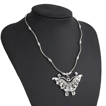 Seblasy Hot Predaj Luxusné Strieborné Farebné Trendy Motýľ Náhrdelníky & Prívesky pre Ženy Strany Darček, Takže Šperky