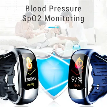 SPOVAN Inteligentný Náramok Sport Kapela S EKG Činnosť, Sledovanie Krvného Tlaku a Srdcovej frekvencie HRV Spánku Monitorovanie Hodinky Vodotesné 2021