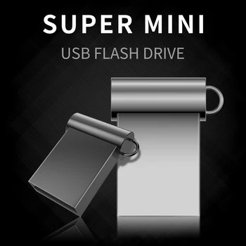 Super Mini Cle Usb Flash Disky 128GB kl ' úč 64 GB 32 GB Strieborné Pero Disku 16 GB 8 GB Memoria Usb Stick Chiavetta Darček Vlastné LOGO