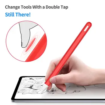 Tablet Dotykový Stylus Pen Ochranný Kryt pre Apple Ceruzka 2 Prípady Prenosných Mäkké Silikónové puzdro na Ceruzku, Kvalitné Príslušenstvo Nové