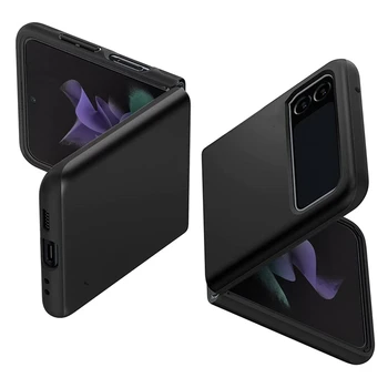 Transparentné & Black & Matte Jasný Prípad pre Samsung Galaxy Z Flip 3 Capa Pevný Ochranný Kryt pre Galaxy Z Flip3 5G Prípade Fundas