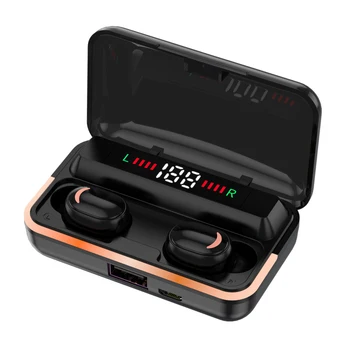 TWS Bluetooth 5.1 Stereo Slúchadlá Bezdrôtové Slúchadlá Športové Nepremokavé Headset Music In-ear Slúchadlá s 1200 Plnenie Box