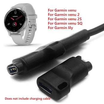 USB 3.1 Typ C Žien na 4pin Nabíjací Adaptér pre Garmin Venu/2/2S/SQ/Garmin Lily Converter Smartwatch Napájania, Nabíjací Kábel