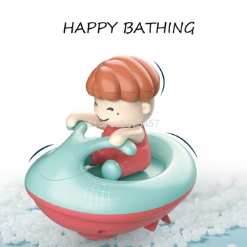 Vaňa Hračky Vinutia Reťazca Plávajúce Ponorka Hranie vo Vode detský Kúpeľ Vodný Sprej Hračka Baby Kúpeľňa Hodinky Hračky Darček