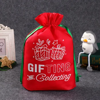 Veľkoobchod Vianočné Darčekové Tašky Snowflake Vianočné Pečenie Balenie Vrece Cukroví Boxy Nálepky Navidad Vianočná Výzdoba Domov Decore