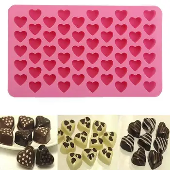 3D Silikónové DIY Srdce Forme Čokolády Formy Cake Zdobenie Srdce Tvaru Formy na Mydlo Jelly Zásobníku, Kuchyňa Pečenie Nástroj