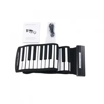 KONIX MD88S Flexibilné 88Keys Profesionálny MIDI Klávesnice Elektronické Roll Up Klavír pre Deti